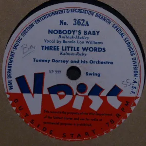 Pochette de Nobody’s Baby / Three Little Words / Jungle Drums de Tommy Dorsey and His Orchestra - Artie Shaw and His Orchestra