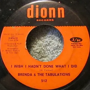 Pochette de That's the Price You Have to Pay / I Wish I Hadn't Done What I Did de Brenda & the Tabulations
