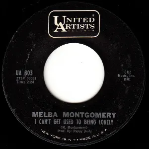 Pochette de I Can’t Get Used to Being Lonely de Melba Montgomery