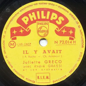 Pochette de Il y avait / Je hais les dimanches de Juliette Gréco