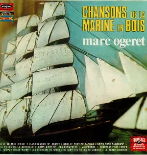 Pochette de Chansons de la marine en bois de Marc Ogeret