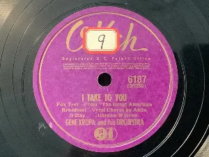 Pochette de I Take to You / Where You Are de Gene Krupa and His Orchestra