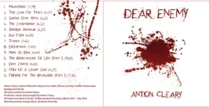 Pochette de Dear Enemy de Anton Cleary