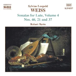 Pochette de Sonatas for Lute, Volume 4: Nos. 46, 21 and 37 de Robert Barto - Sylvius Leopold Weiss
