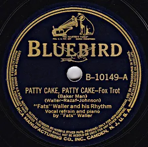 Pochette de Patty Cake, Patty Cake (Baker Man) / Armful O' Sweetness de Fats Waller and His Rhythm