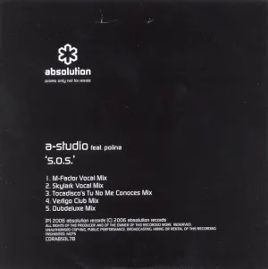Pochette de S.O.S. (Remixes) de A’Studio