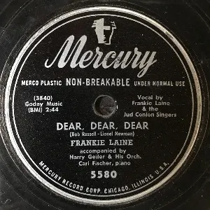 Pochette de Dear, Dear, Dear / May the Good Lord Bless and Keep You de Frankie Laine