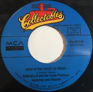 Pochette de Deep in the Heart of Texas / Faded Love de Bob Wills and His Texas Playboys
