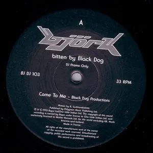 Pochette Björk Bitten by Black Dog