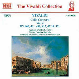 Pochette Cello Concerti, Volume 2: RV 400, 401, 408, 412, 422, 531
