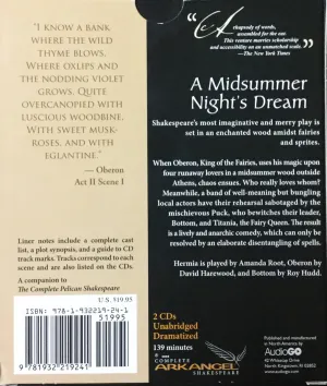 Pochette de A Midsummer Night's Dream de William Shakespeare