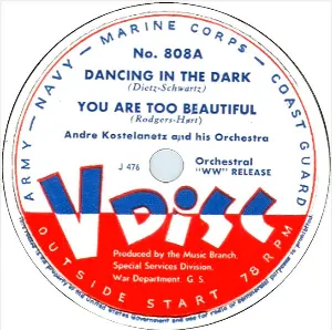 Pochette de Dancing in the Dark / You Are Too Beautiful / Narcissus / The Peanut Vendor de André Kostelanetz and His Orchestra