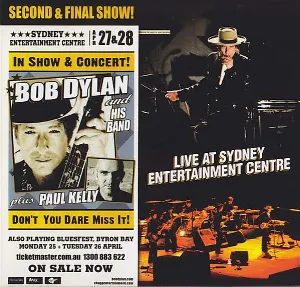 Pochette de Live At Sydney Entertainment Centre de Bob Dylan