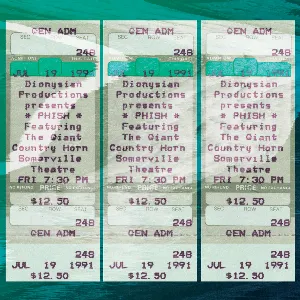Pochette 1991‐07‐19: Somerville Theatre, Somerville, MA, USA