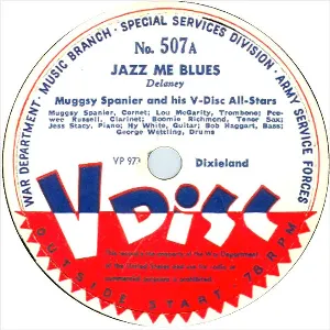 Pochette de Jazz Me Blues / Dark Eyes / Wire Brush Stomp de The V‐Disc All Stars