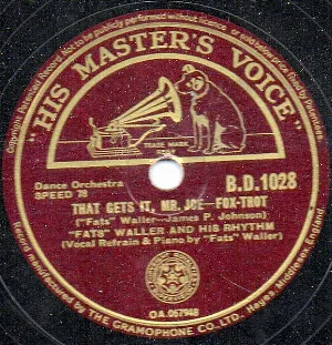 Pochette de That Gets It, Mr. Joe / I Wanna Hear Swing Songs de Fats Waller and His Rhythm