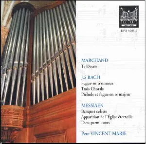Pochette L. Marchand / J.-S. Bach / O. Messiaen