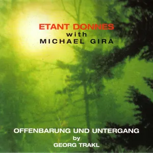 Pochette de Offenbarung und Untergang by Georg Trakl de Michael Gira