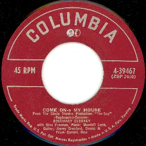Pochette Come On-A My House / Rose Of The Mountain