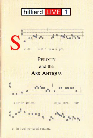 Pochette de Pérotin and the Ars Antiqua de The Hilliard Ensemble