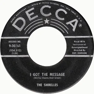 Pochette de I Got the Message / Stop Me de The Shirelles