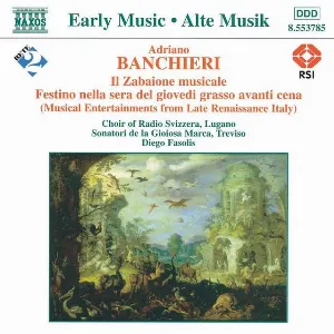 Pochette de Il zabaione musicale / Festino nella sera del giovedi grasso avanti cena de Diego Fasolis - Sonatori de la Gioiosa Marca - Coro della Radio Svizzera, Lugano