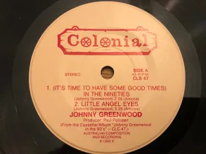 Pochette de (It’s Time to Have Some Good Times) In the Nineties de Johnny Greenwood