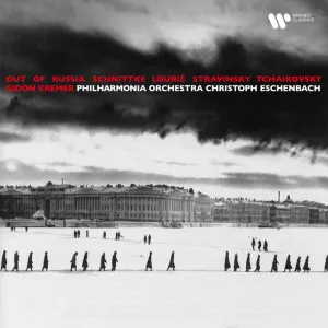 Pochette de Out of Russia de Alfred Schnittke - Philharmonia Orchestra - Christoph Eschenbach - Pyotr Ilyich Tchaikovsky - Igor Stravinsky - Gidon Kremer