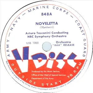 Pochette de Noveletta / Romanza andaluza de Pablo de Sarasate - Giuseppe Martucci - NBC Symphony Orchestra - Arturo Toscanini - Jascha Heifetz