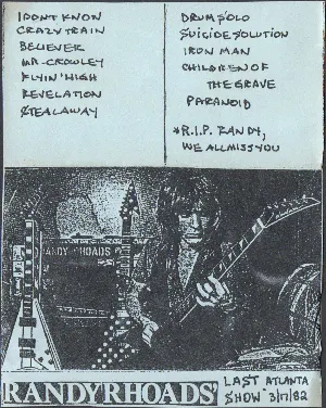 Pochette de Randy Rhoads’ Last Atlanta Show 3/17/82 de Ozzy Osbourne