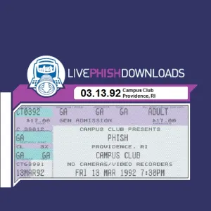 Pochette de 1992-03-13: Campus Club, Providence, RI, USA de Phish
