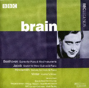 Pochette Beethoven: Quintet for Piano & Wind Instruments / Jacob: Sextet for Wind Quintet & Piano / Hindemith: Sonata for Horn & Piano / Vinter: Hunter's Moon