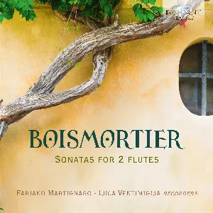 Pochette de Sonatas for 2 Flutes de Joseph Bodin de Boismortier