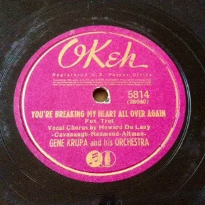 Pochette de You're Breaking My Heart All Over Again / Moon Over Burma de Gene Krupa and His Orchestra