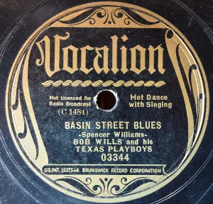Pochette de Basin Street Blues / Red Hot Gal of Mine de Bob Wills and His Texas Playboys