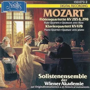 Pochette Flötenquartette KV 285, 298 / Klavierquartett KV 478
