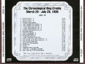 Pochette The Chronological Bing Crosby, Volume 18 1936