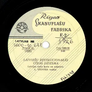 Pochette de Latviešu revolucionārās cīņas dziesma de Latvijas Radio koris