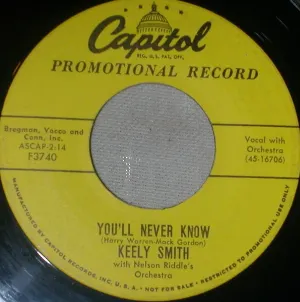 Pochette You’ll Never Know / You’ll Never Know
