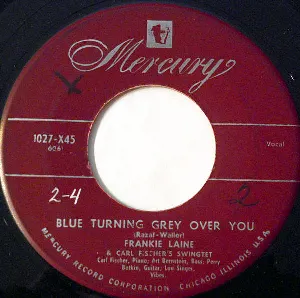 Pochette de Blue Turning Grey Over You / On the Sunny Side of the Street de Frankie Laine