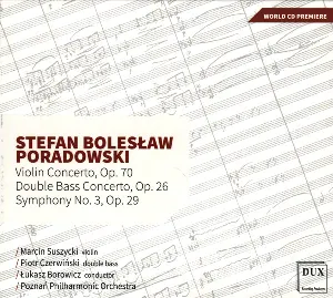 Pochette de Violin Concerto, Op. 70 / Double Bass Concerto, Op. 26 / Symphony No. 3, Op. 29 de Filharmonia Poznańska - Łukasz Borowicz