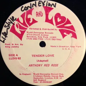 Pochette de Tender Love / Aware Of Love de Anthony Red Rose - Tinga Stewart