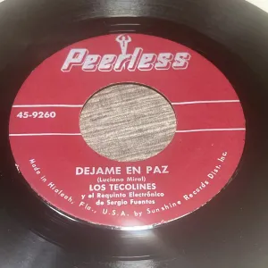 Pochette de Déjame en paz / Llévame siempre de Los Tecolines - Sergio Flores