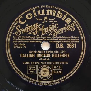 Pochette de Calling Doctor Gillespie / How High the Moon de Gene Krupa and His Orchestra