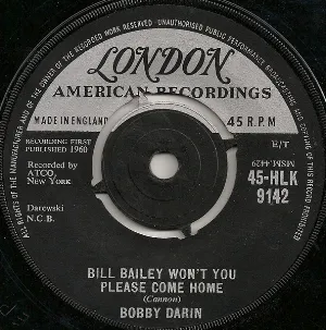 Pochette de Bill Bailey Won't You Please Come Home de Bobby Darin