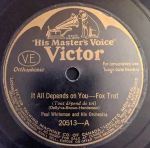 Pochette de It All Depends on You / That Saxophone Waltz de Paul Whiteman and His Orchestra