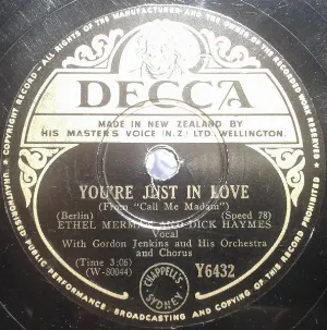 Pochette de You're Just in Love / Washington Square Dance de Gordon Jenkins & His Orchestra