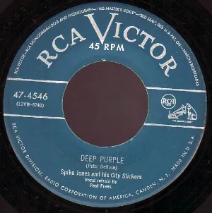 Pochette de Deep Purple / It Never Rains in Sunny California de Spike Jones and His City Slickers