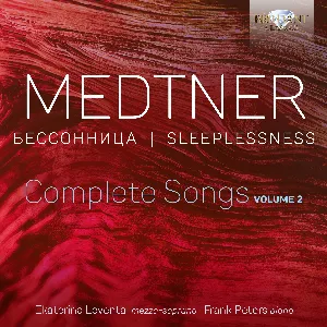 Pochette de Sleeplessness, Complete Songs, vol. 2 de Nikolai Medtner