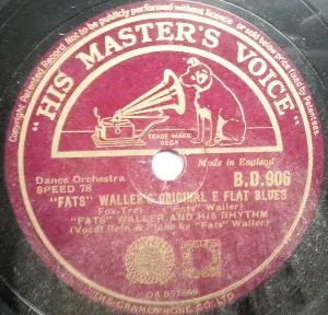 Pochette de "Fats" Waller's Original E Flat Blues / Eep, Ipe, Wanna Piece of Pie de Fats Waller and His Rhythm